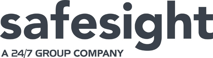 Das Bild zeigt das Logo von Safesight, einer Firma, die sich auf Sicherheitslösungen spezialisiert hat. IBIT-Partnerschaft.